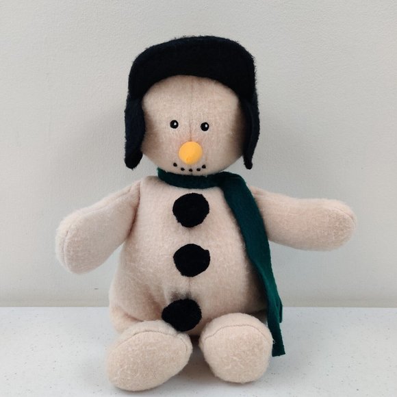 Fleece Navidad D. Frosty 1996 North American Bear Company Plush Snowman - Picture 1 of 11